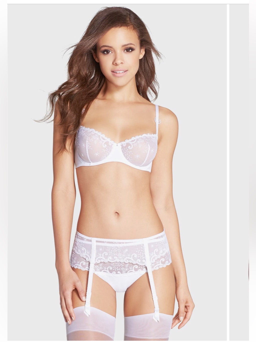 Simone Perele Delice Bra And Panty Set White Lace